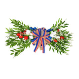 Maxbell Independence Day Swag Tulips Flower Swags Decorating for Stairs Outdoor Wall