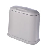 Maxbell Trash Can Household 10L Dustbin Wastebasket for Office Backyard Dorm Gray
