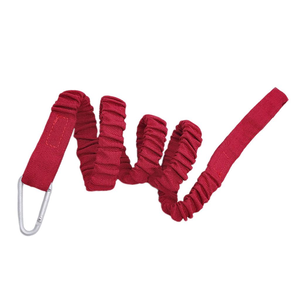 Maxbell Adjustable Kayak Paddle Leash Boat SUP Fishing Rod Safety Cord Holder Red