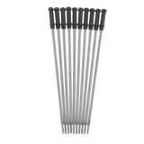 Maxbell 10pcs/Pack Metal Ballpoint Pen Refills Ink Ball Point Pen Replacement black