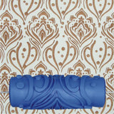Max 5'' Embossed Paint Roller Sleeve Wall Stencil Brush Flower Pattern Decor #16