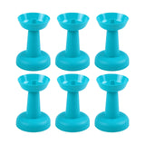 Maxbell 6 Pieces Multipurpose Ice Cream Holder Round Reusable for Countertop Parties Blue
