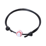 Maxbell Ball Charm Bracelet Adjustable Decorations Supplies for Sports Adults Baseball