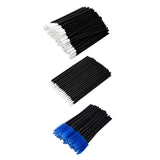 Max 150x Lip Eyeliner Eyelash Brushes Mascara Makeup Wands Disposable Applicator Blue