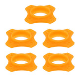 Max Maxb 5 Pieces Microphone Anti-Slip Anti-Rolling Protection Ring Roller Orange