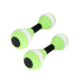 Maxbell Aquatic Dumbbells Water Aerobic Exercise for Training Workouts Swimming Pool Green and White