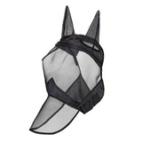 Maxbell Horse Fly Mask Full Face Mask with Ears and Long Nose Breathable M