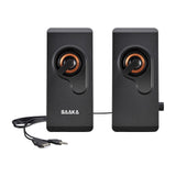Maxbell 2 Pieces Desktop Table Speaker USB Powered Wired for Laptop Notebook Travel