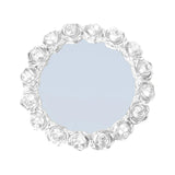 Maxbell Mirror Tray Retro European Style Makeup Tray for Bedroom Coffee Table Makeup White