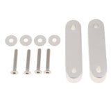 Max Maxb Universal Fit Practical Aluminum Alloy Hood Spacer Risers Set Kit Silver