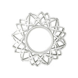 Maxbell Nordic Wall Hanging Mirror Round Mirror for Living Room Bedroom Decoration Argent