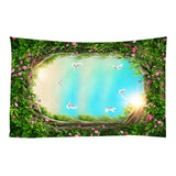 Maxbell 3D Wall Hanging Tapestry Curtain for Party Decor Vane Garland_150x150cm