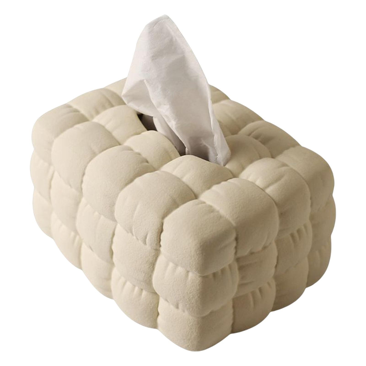 Maxbell Tissue Cover Tissue Dispenser Napkin Dispenser for Bathroom Decor Beige