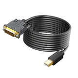 Maxbell Mini DP to DVI Cable DVI Output DP to DVI Cable for Monitor Laptop 300cmx4cmx1.5cm