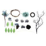 Maxbell pack of 11 material for hair accessory wedding party ceremony shows headwear