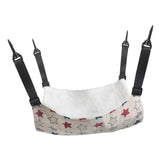 Maxbell Cat Hammock Bed Adjustable Straps Soft Hanging for Kitten Hamster Ferret red