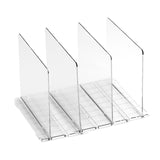 Maxbell Closet Shelf Dividers Partition for Kitchen, Office, Pantry Easily Install Clear 4 Grid