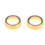 Max Maxb 2pcs Air Conditioner Knob Button Ring Trim Cover for Honda Civic 16-17 Gold