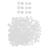 Maxbell 100 Pieces Small Hinged Screw Cover Cap for Car Home Furniture Decor White