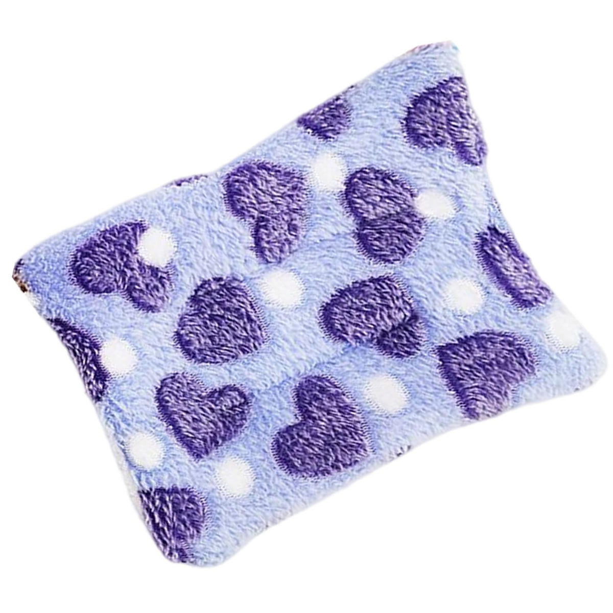 Maxbell 15x20cm Small Pet Sleeping Warm Playing Cushion for Winter Use Soft Washable Purple
