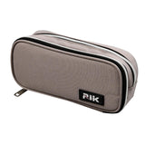 Maxbell Pencil Pen Case with Zipper for Girls and Boys College Middle/High School Gray