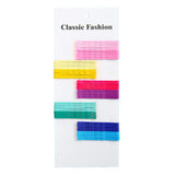 Maxbell 50pcs Colorful U Shape Hair Styling Clips Salon DIY Metal Hairpins Clamps Wavy Rainbow Color