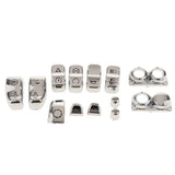 Maxbell 13pcs Chrome Motorcycle Handlebar Switch Caps  for Harley 2014-2017