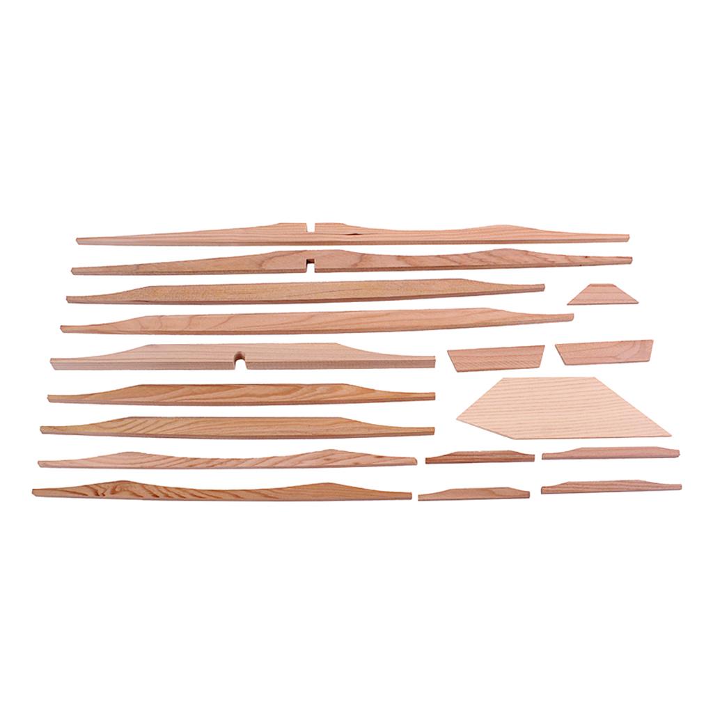 Max 17pcs Spruce Brace Wood Kit for 41'' Acoustic/Folk Guitar Luthier DIY Part#2