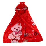 Maxbell Newborn Baby Hooded Cloak Poncho Jacket Outwear Kids Warm Coat Red 3