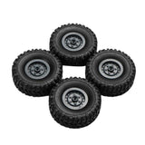 Max Maxb 4 Pieces Rubber Wheel Tire Tyres for WPL JJRC MN Truck RC Car Upgrade Parts