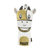 Maxbell Cow Headcovers Golf Hybrid Driver Covers Water-Proof Headcovers 3 5 Gold