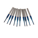Maxbell 10PCS/Set 1/8 Inch Shank PCB CNC Drill Bits End Mill Engraving 1.5mm