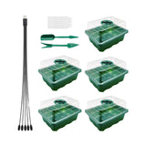 Maxbell Seed Starter Tray Indoor Greenhouse Propagator Station for Indoor Greenhouse Green