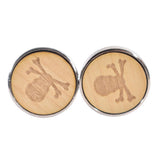 Max Mens Cufflinks and Cuff Link with Presentation Box White Skull