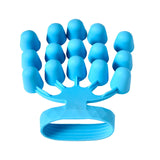 Maxbell Fingers Exerciser Stretcher Finger Strengthener Piano Hand Grip Strengthener Blue