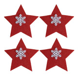 Maxbell 4x Christmas Cutlery Holders Tableware Pocket Reusable for Home Table Decor