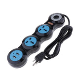 Maxbell Charging Power Strip,Changeable 3 Pins Strip Socket US 3 Outlets with USB