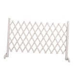 Maxbell Wooden Pet Fence Expanding Room Divider Barrier Dog Gate for House Stair White