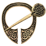 Max Viking Norse Brooch Cloth Fastener Cloak Shawl Scarf Lapel Antique Bronze