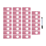 Maxbell 30Pcs Clothing Rack Size Dividers Blank Closet Dividers for Home Cloth Store pink