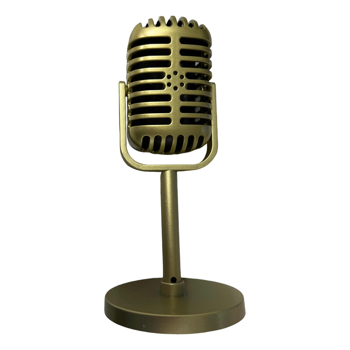 Maxbell Classic Retro Vintage Style Microphone Prop Photography Props Old Mic Golden