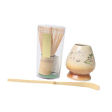 Maxbell 3 Pieces Japanese Matcha Whisk Set for Japanese Matcha Preparation
