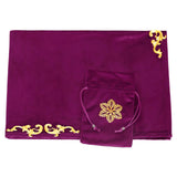 Maxbell Tarot Tablecloth Table Cover 25.5x25.5 inch Square for Witchcraft Supplies purple