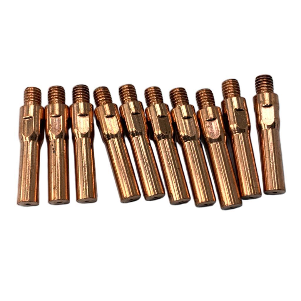 Max 10pcs Gas Shielded Welding Fitting Conductive Tip for Welding H-1