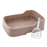 Maxbell Mesh Dog Toilet for Small and Medium Dogs Easy to Clean with Protection Wall Brown