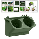 Maxbell Vertical Garden Hanging Flower Pot Indoor Outdoor Wall Planter Dark Green