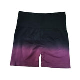 Maxbell Summer Yoga Shorts Elastic Butt Lifting Underwear Sports Shorts for Training Purple Large