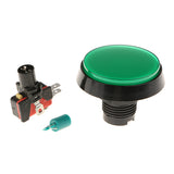 Max 60mm Round Game Machine Arcade Push Button LED Illuminated & Switch DC12V Green