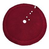 Maxbell Xmas Tree Holiday Skirt Round Ornaments Tree Base Covers Red