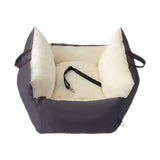 Maxbell Portable Dog Car Seat Booster Seat Small Medium Dogs Pet Carrier Outdoor Gray